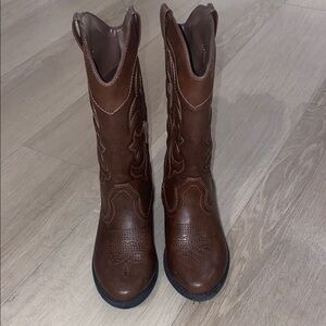 Kids Brown Cowboy Boots